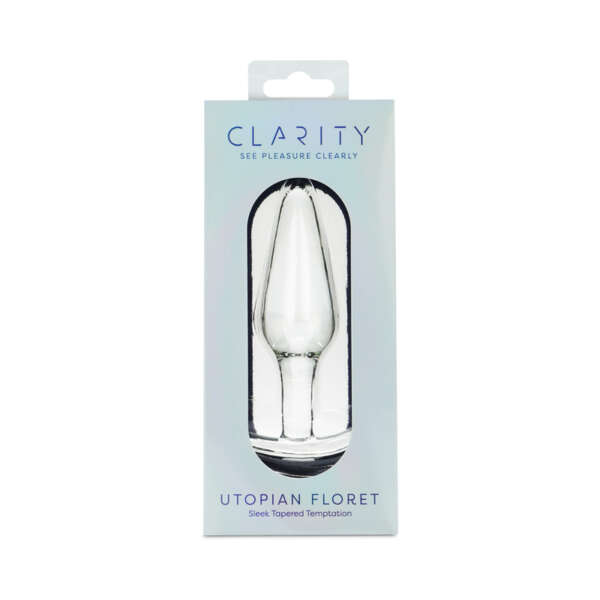 Clarity Utopian Floret Glass Dildo