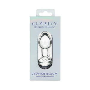 Clarity Utopian Bloom Glass Dildo