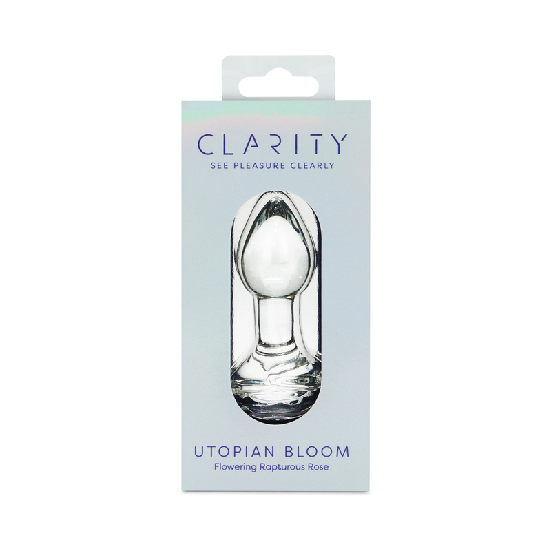 Clarity Utopian Bloom Glass Dildo