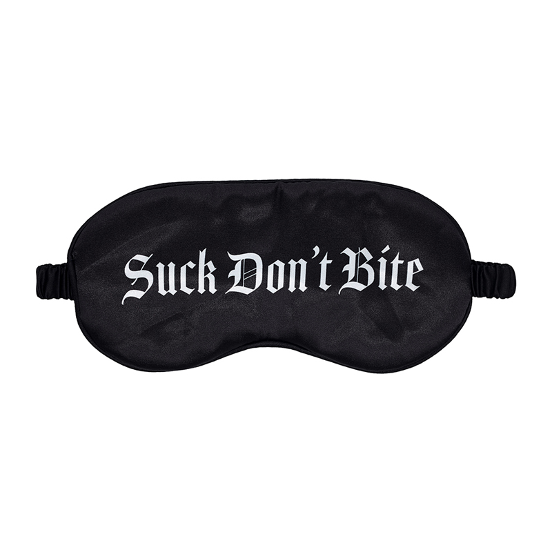 Ouch! Suck Don't Bite Print Mask Satin
