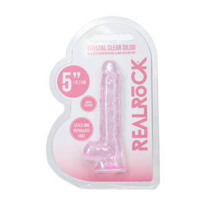 RealRock Realistic 5in Dildo w/Balls Pnk