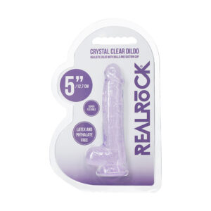 RealRock Realistic 5in Dildo w/Balls Pur