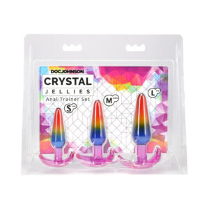 Crystal Jellies Anal TrainerSet SML Rbow