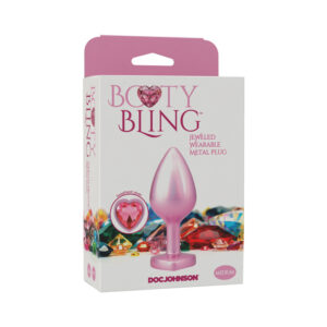 Booty Bling Heart DiamondMetalPlug Pk M