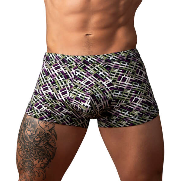 MP Gridlock'd Short with Strap Print M