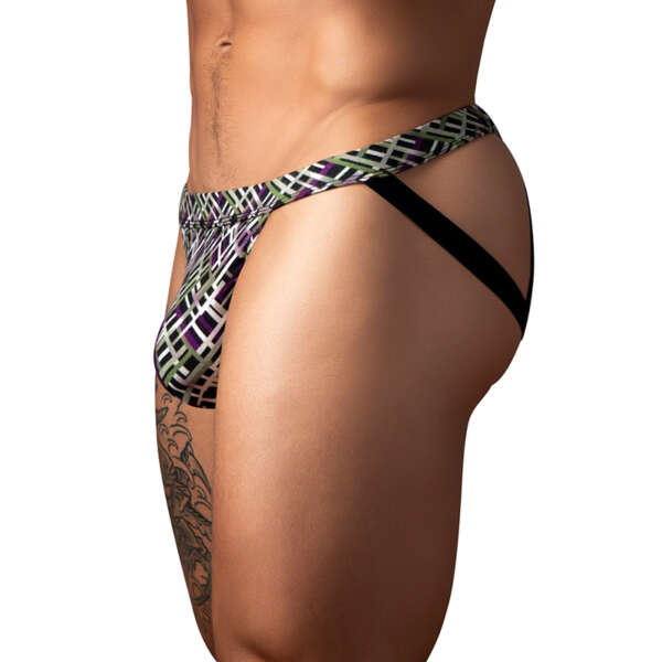 MP Gridlock'd Jock with Strap Print L/XL
