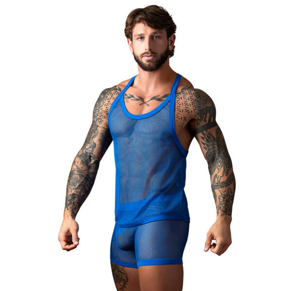 MP Fishnet 2.0 Tank Top Royal L/XL