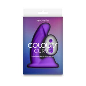 Colours Curve Vibrating 5 in. Dildo Pur