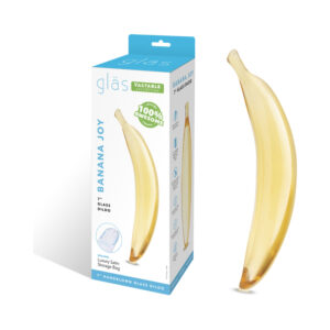 Glas Banana Joy 7in Glass Dildo
