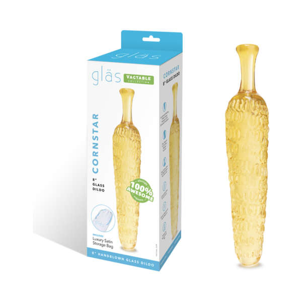 Glas Cornstar 8in Glass Dildo