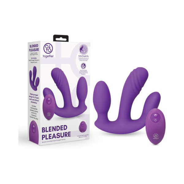 Blended Remote Triple Prong Vibrator