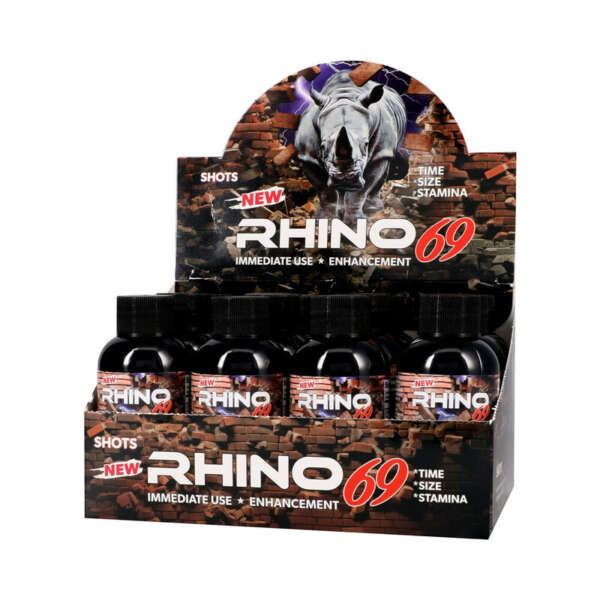 Rhino 69 Liquid Shots 2oz Bottles 12/DP