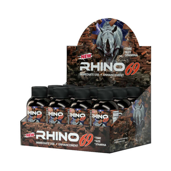 Rhino 69 Liquid Shots 2oz Bottles 12/DP