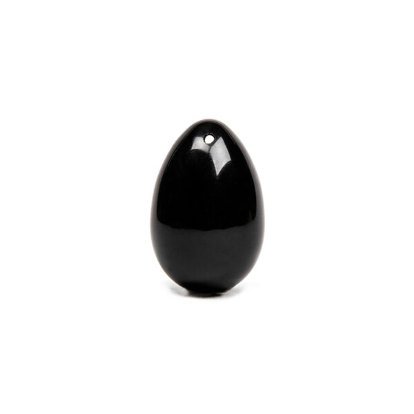 Chakrubs Xaga Yoni Egg Obsidian drilled