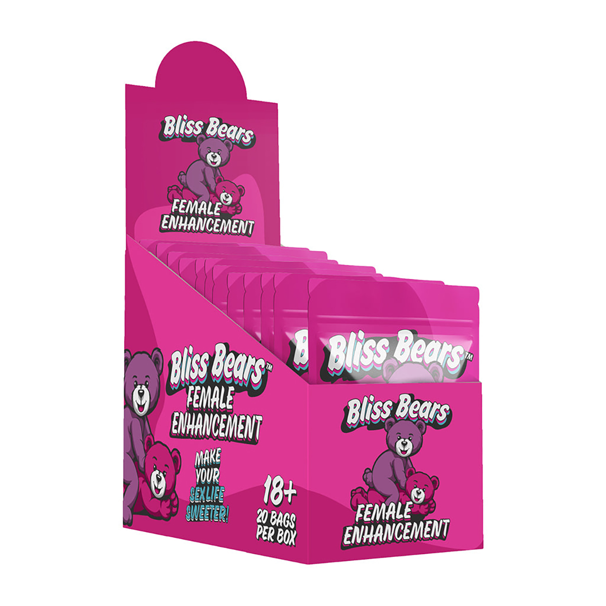 Bliss Bears Female Enhan Gumm Dp 20pcs 6