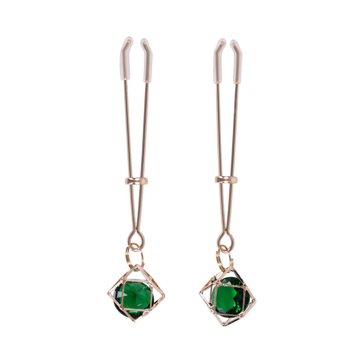 SS S&M Indica Crystal Nipple Clips