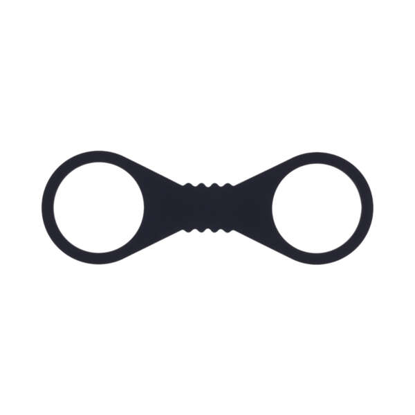 SS S&M Shadow Large Silicone Cuffs