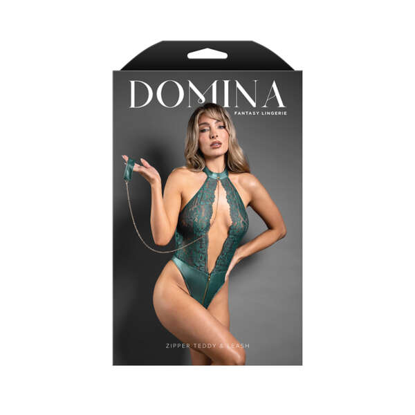 FL Domina Halter Teddy w/Leash Pine LXL