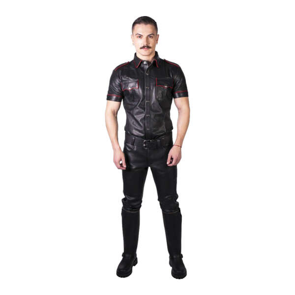 Prowler RED Leather Jeans Black 32 in.