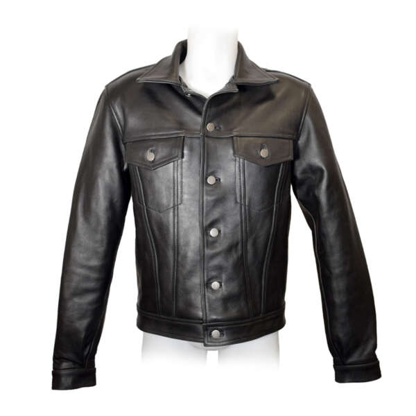 Prowler RED Leather Trucker Jacket M