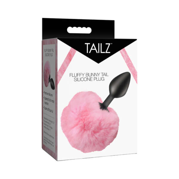Tailz Fluffy Bunny Tail Sili Plug Pnk