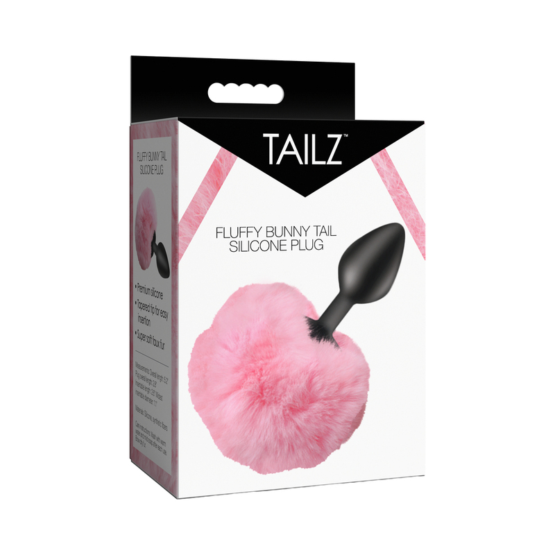 Tailz Fluffy Bunny Tail Sili Plug Pnk