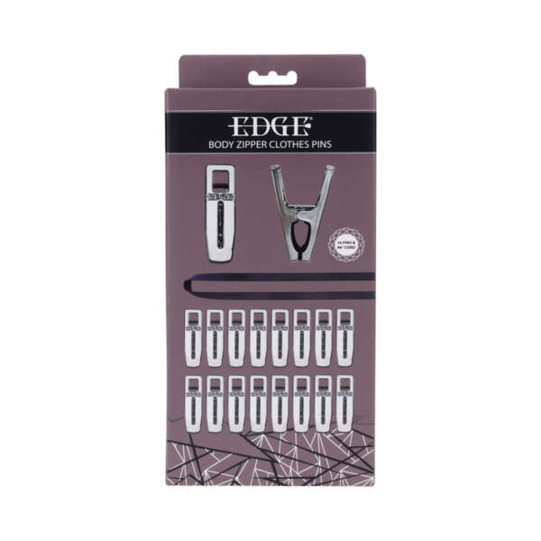 SS Edge Body Zipper Clothes Pins