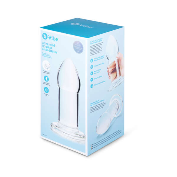 b Vibe Advanced 8 in Glass Anal Dilator