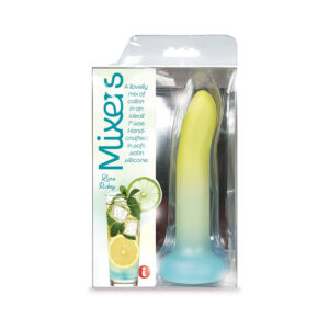 Mixers 8in Silicone Dildo Lime Rickey