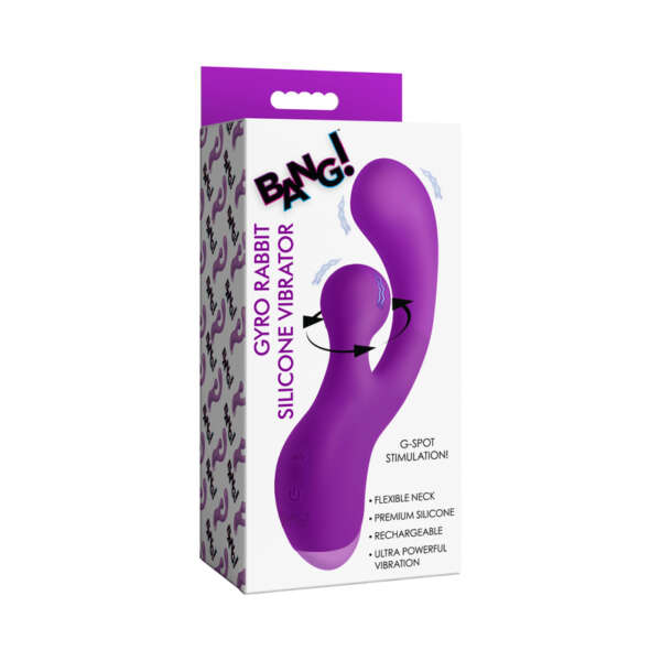 BANG! Gyro Rabbit Silicone Vibrator Purp