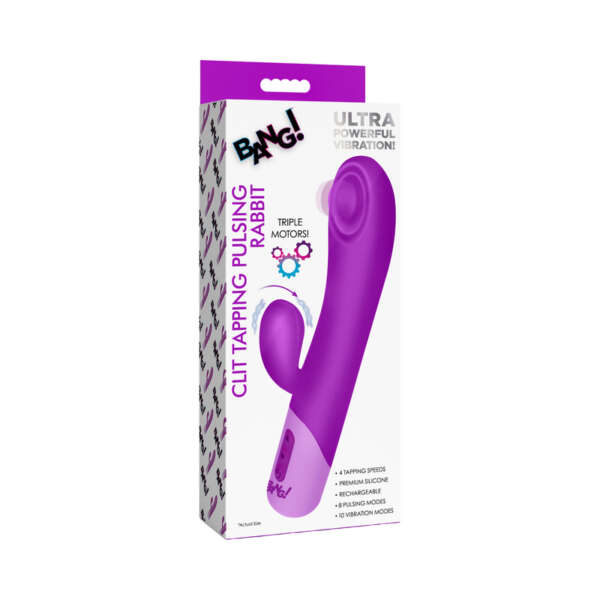 BANG! Clit Tapping Pulsing Rabbit Purple