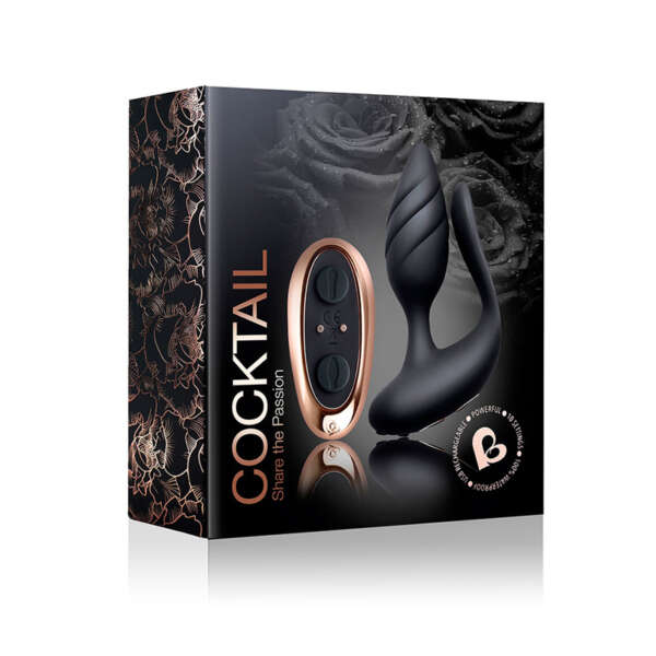 Rocks-Off Cocktail Couples Toy Black