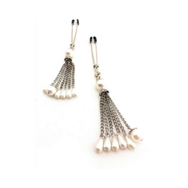 Bijoux de Nip Pearl Tassels Nipple Clamp
