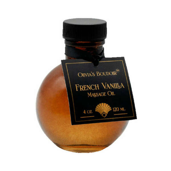 Olivia's Boudoir Massage Oil Vanilla 4oz