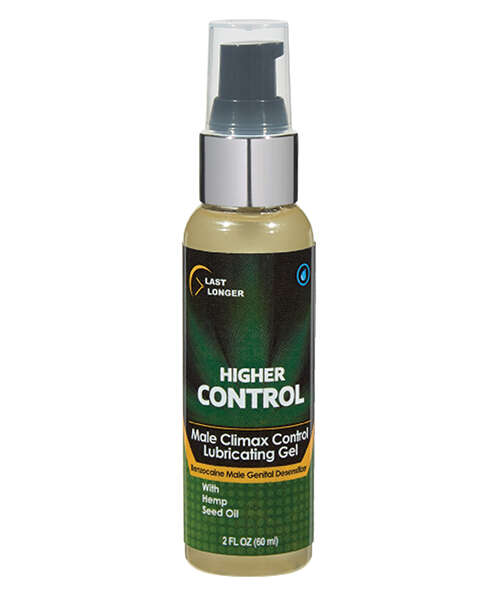 Higher Control Climax Control Gel for Men w/Hemp Seed Oil - 2 oz