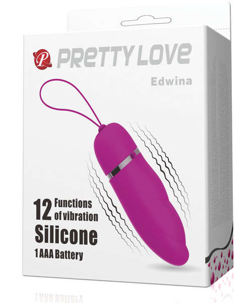 Pretty Love Edwina Vibrating Egg - Fuchsia