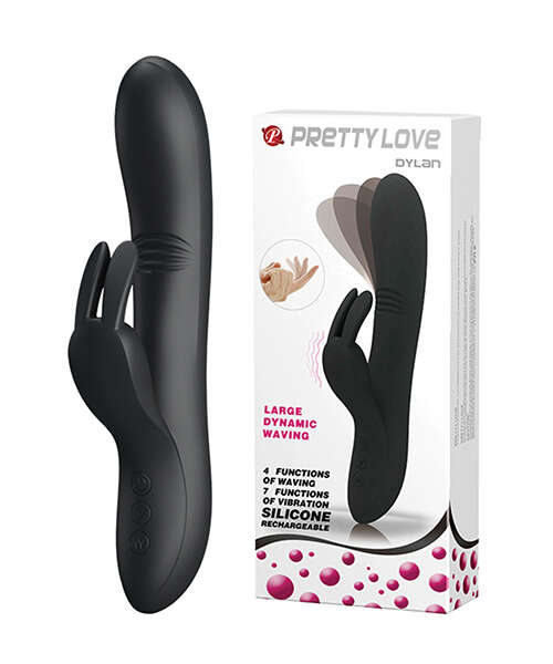 Pretty Love Dylan Bunny Ears Come Hither Rabbit 11 Functions - Black