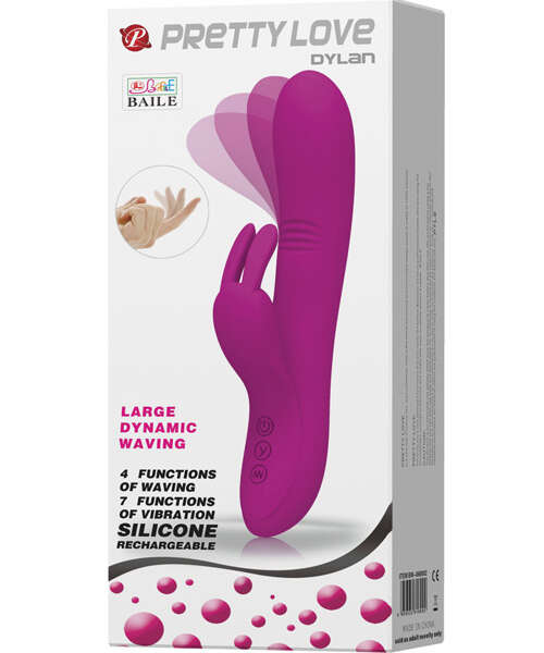 Pretty Love Dylan Bunny Ears Come Hither Rabbit 11 Functions - Fuchsia