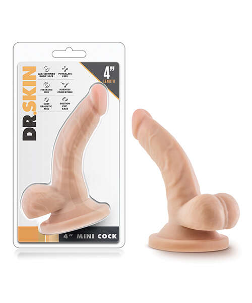 Blush Dr. Skin 4" Mini Cock - Beige
