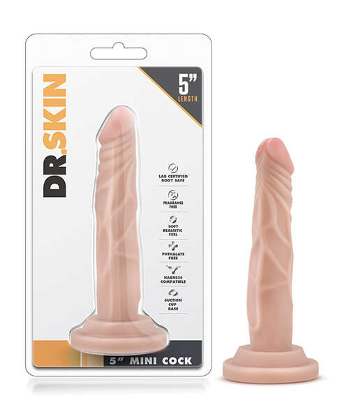 Blush Dr. Skin 5" Mini Cock - Beige