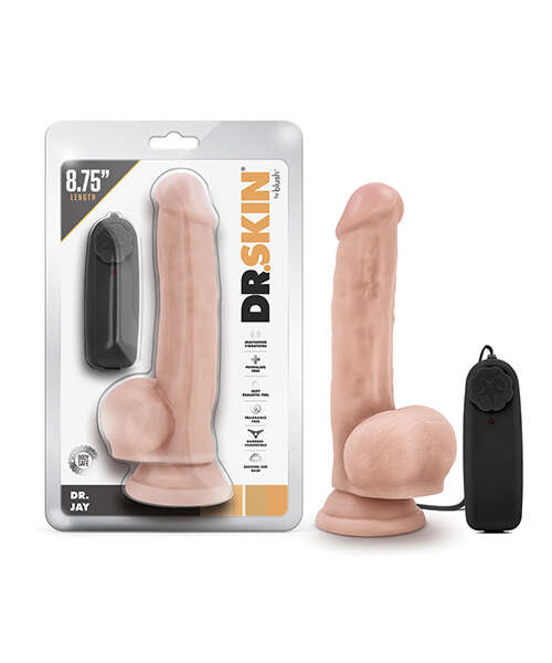 Blush Dr. Skin Dr. Jay 8.75" Cock w/Suction Cup - Vanilla
