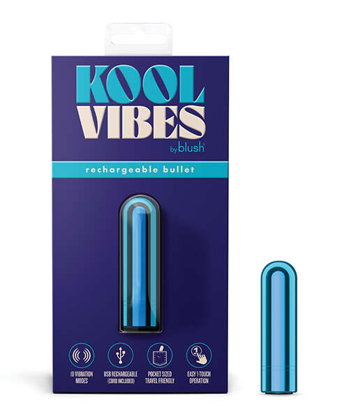 Blush Kool Vibes Mini Rechargeable Bullet - Blueberry