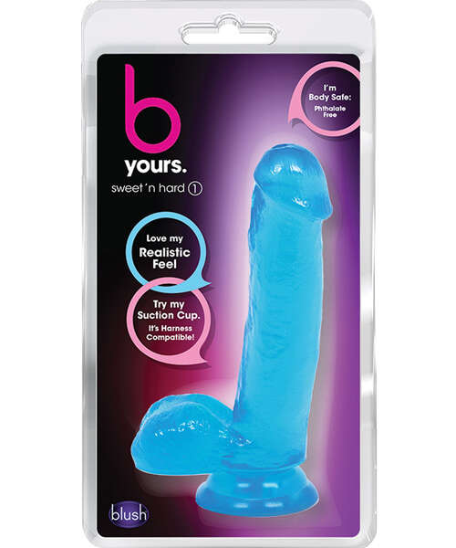 Blush B Yours Sweet n Hard 1 w/Suction Cup - Blue