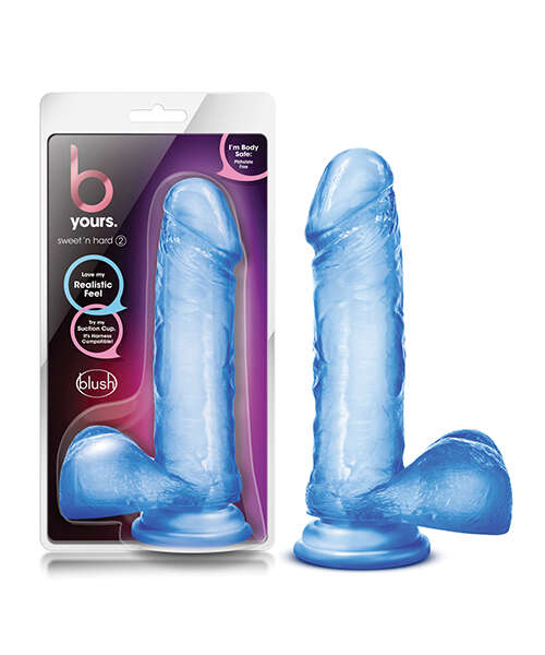Blush B Yours Sweet n Hard 2 w/Suction Cup - Blue
