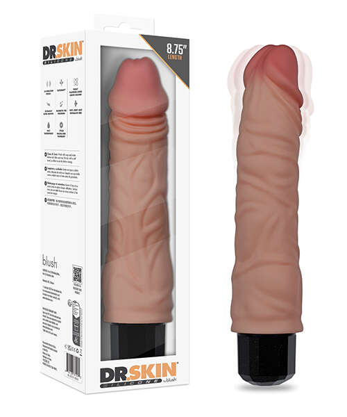 Blush Dr. Skin Dr. Hunt 8.75" Vibrating Dildo - Beige