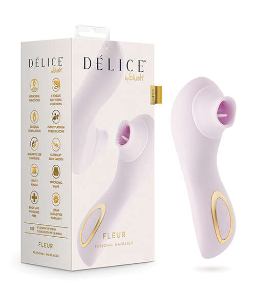 Blush Delice Fleur Suction Vibe - Barely Purple