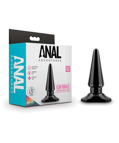 Blush Anal Adventures Easy Plug - Black