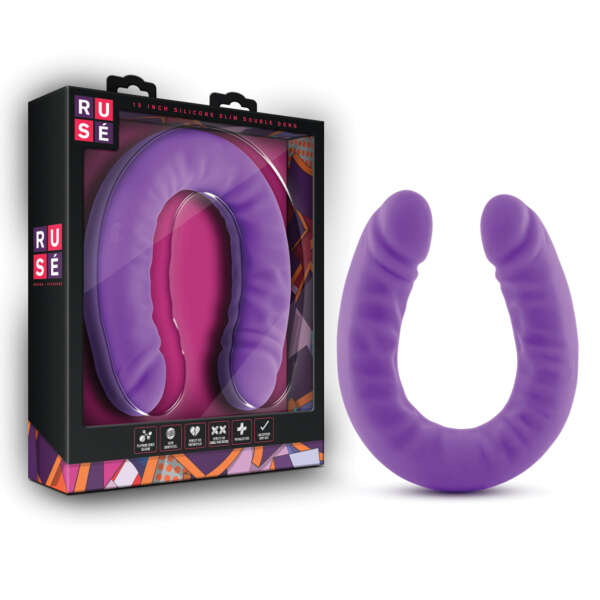 Blush Ruse 18" Slim Double Dong - Purple