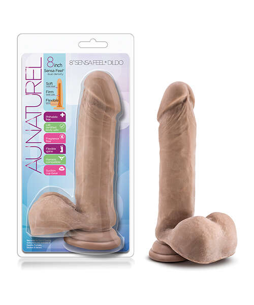 Blush Au Naturel 8" Sensa Feel Dildo - Latin