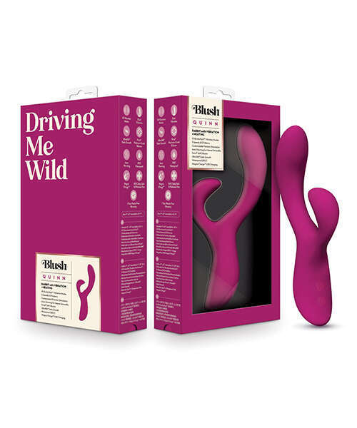 Blush Quinn Rabbit Vibrator - Burgundy